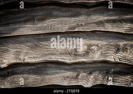 Close up of weathered wooden planks Stock Photo