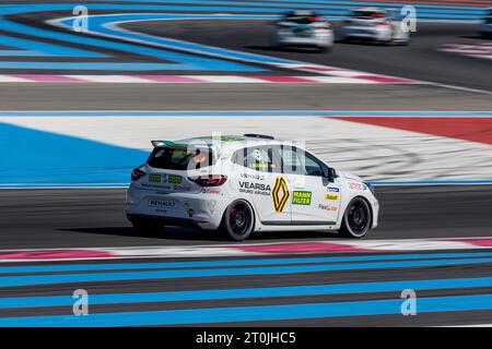 08 RODRIGO Joaquin ESP, Team VRT, Clio Cup Series, action during the 10th round of the Clio Cup Europe 2023, from October 6 to 8, 2023 on the Circuit de Paul Ricard, in Le Castellet, France - Photo Marc de Mattia/DPPI Credit: DPPI Media/Alamy Live News Stock Photo