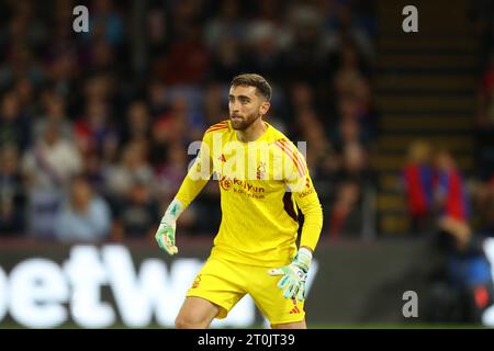 Selhurst Park, Selhurst, London, UK. 7th Oct, 2023. Premier League Football, Crystal Palace versus Nottingham Forest; goalkeeper Matt Turner of Nottingham Forest Credit: Action Plus Sports/Alamy Live News Stock Photo