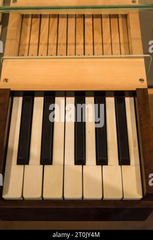 Keyboard detail, Beethoven Museum in Heiligenstadt, Vienna, Austria Stock Photo