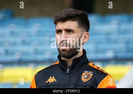 London, UK. 07th Oct, 2023. Do?ukan Sinik #11 of Hull City arriving during the Sky Bet Championship match Millwall vs Hull City at The Den, London, United Kingdom, 7th October 2023 (Photo by Arron Gent/News Images) in London, United Kingdom on 10/7/2023. (Photo by Arron Gent/News Images/Sipa USA) Credit: Sipa USA/Alamy Live News Stock Photo