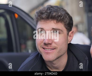 Bergamo, Italy. 07th Oct, 2023. Marc Hirschi of the UAE team after participating in the 2023 Tour of Lombardy won by his teammate Tadej Pogacar Credit: Independent Photo Agency/Alamy Live News Stock Photo