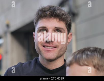 Bergamo, Italy. 07th Oct, 2023. Marc Hirschi of the UAE team after participating in the 2023 Tour of Lombardy won by his teammate Tadej Pogacar Credit: Independent Photo Agency/Alamy Live News Stock Photo