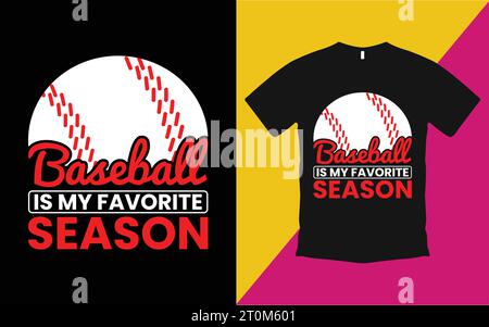 Funny Baseball Tshirt Design Typography Lover Ball Vector Shirt Tops   Gift For Men & Women Stock Vector