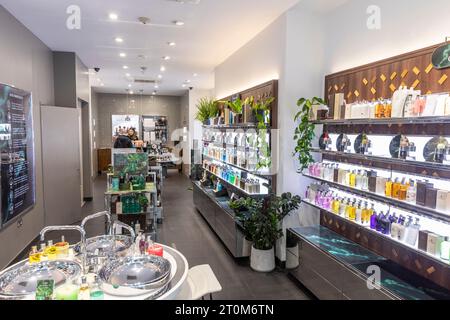 Molton Brown store shop in Manchester city centre interior of shop selling beauty products and fragrances,England,UK,2023 Stock Photo