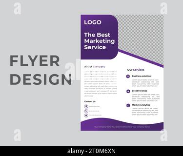 Modern creative marketing flyer design Stock Vector