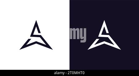 Unique and modern S star logo design Stock Vector