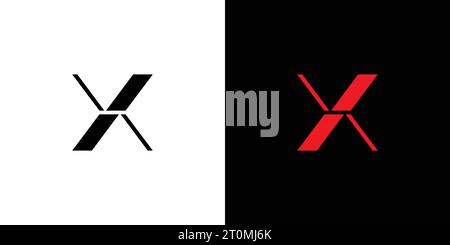 modern and sophisticated letter X initials logo design Stock Vector