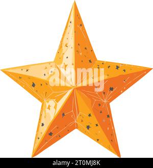 Yellow Star Illustration Vector Format Stock Vector