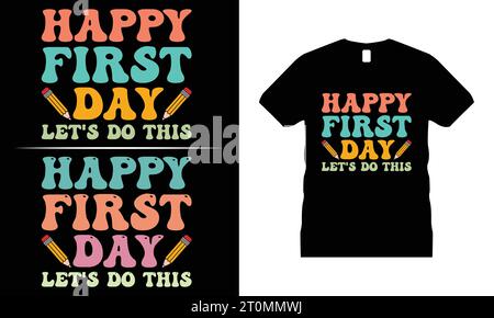 Retro groovy Tshirt Design Vintage Hippie 60s 70s 80s T-Shirt Cute Floral Graphic Shirt Stock Vector