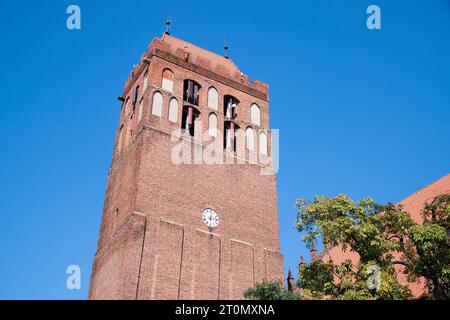 Brick Gothic castle a chapter house of Bishopric of Pomesania built in Teutonic Order castle architecture style and Brick Gothic Konkatedra Sw Jana Ew Stock Photo