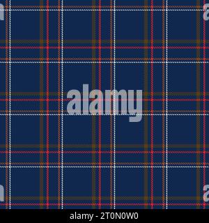 Tartan vector seamless Flannel Pattern design Stock Vector