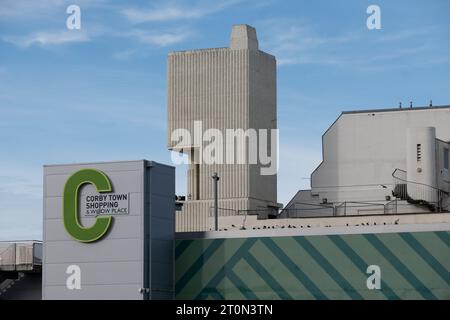 Corby Town Shopping and Willow Place building, Northamptonshire, England, UK Stock Photo