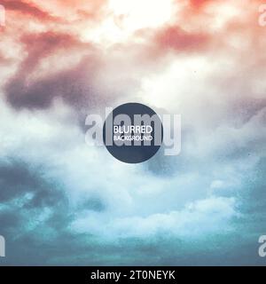 Abstract Background - Blurred Image of Cloudy Sky Stock Vector