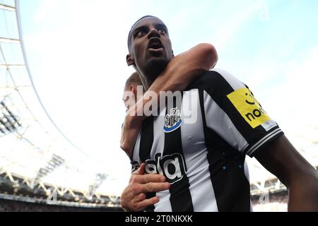 Newcastle United's Alexander Isak Celebrates Scoring Their Side's First ...