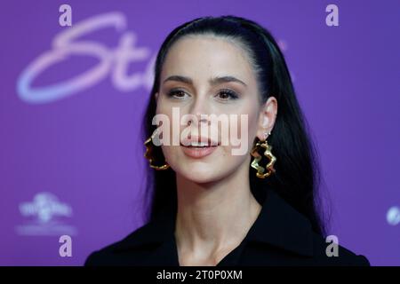 Cologne, Germany. 08th Oct, 2023. Voice actress Lena Meyer-Landrut comes to the premiere of the film 'Trolls - Strong Together'. Credit: Henning Kaiser/dpa/Alamy Live News Stock Photo