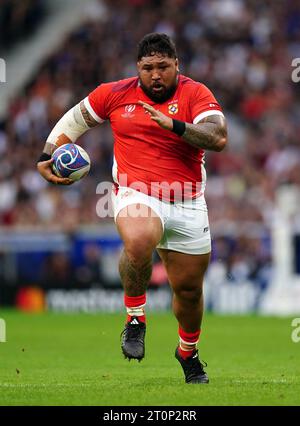 Tonga's Ben Tameifuna during the Rugby World Cup 2023, Pool B