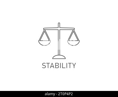 Stability, balance, harmony icon. Vector illustration. Stock Vector