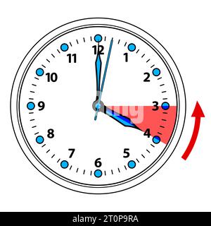 Illustration of a daylight savings time Stock Vector