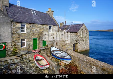The house of Jimmy Perez in the TV series 'Shetland', Lerwick, Mainland, Shetland, Scotland, UK Stock Photo