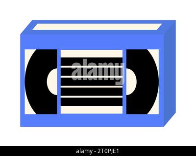 VHS cassette flat style Stock Vector