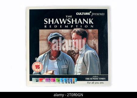 The Shawshank Redemption - DVD movie card case on white background Stock Photo