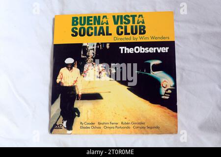 Buena Vista Social Club, directed by Wim Wenders DVD card cover, on light background Stock Photo