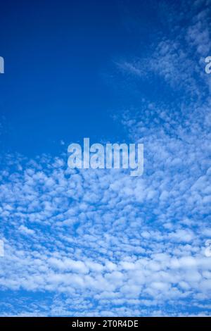 Blue Skies with Cirrus Clouds Stock Photo