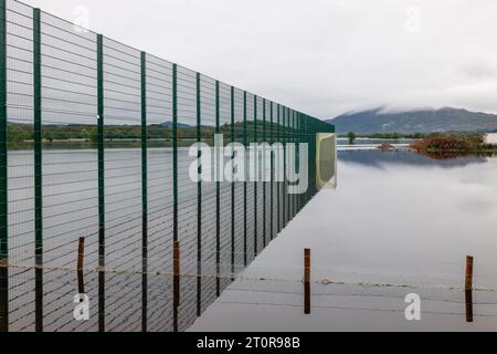 Aviemore area, Highlands and Islands, UK. 8th Oct, 2023. This is scenes of flooding from around the Aviemore and Kingussie area of Highlands following torrential downpours of rain. Credit: JASPERIMAGE/Alamy Live News Stock Photo