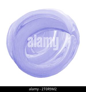 Round paint abstract spot in light blue color. You can use it as a brush or as a background Stock Vector