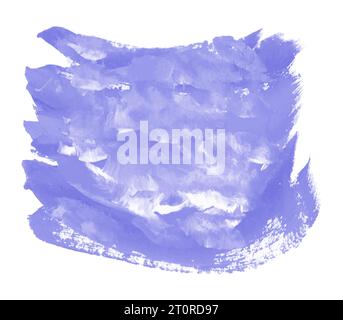 Blue acrylic paint spot. You can use it as a brush or as a background Stock Vector