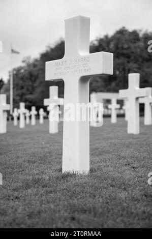 Luxembourg American Cemetery and Memorial in Hamm, Luxembourg City, Luxembourg. Stock Photo