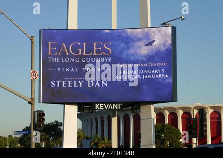 Inglewood, California, USA 5th October 2023 Eagles The Long Goodbye Final Tour Marquee Billboard at The Forum at 3900 W. Manchester Blvd on October 5, 2023 in Inglewood, California, USA. Photo by Barry King/Alamy Stock Photo Stock Photo