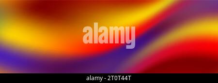 Colorful blurred smooth liquid waves abstract background. Vector banner design Stock Vector