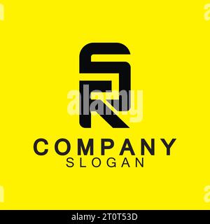 Alphabet letters Initials Monogram logo SR or RS  icon design. Stock Vector