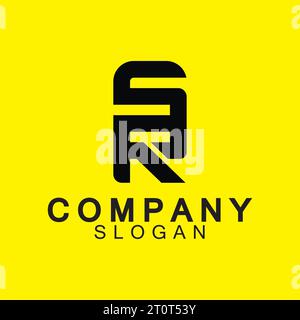 Alphabet letters Initials Monogram logo SR or RS  icon design. Stock Vector