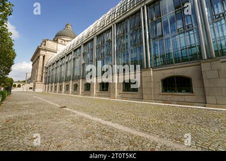 Munich, Germany, EU -Sept. 14, 2023. Bavarian State Chancellery, Bayerische Staatskanzlei serves as the Minister President government office building Stock Photo