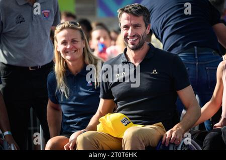 Paris, France. 08th Oct, 2023. Tony Estanguet during the Paralympic Day at Place de la Republique, in Paris, on October 8, 2023. Photo by Eric Tschaen/Pool/ABACAPRESS.COM Credit: Abaca Press/Alamy Live News Stock Photo