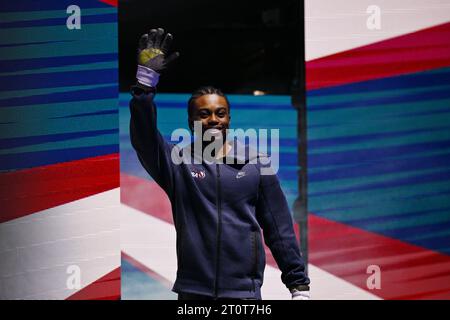 Antwerp, Belgium. 8th Oct, 2023. Khoi Young (USA), October 8, 2023 - Artistic Gymnastics : The 2023 Artistic Gymnastics World Championships, Men's Apparatu Vault Final at Sportpaleis Antwerpen in Antwerp, Belgium. Credit: MATSUO.K/AFLO SPORT/Alamy Live News Stock Photo