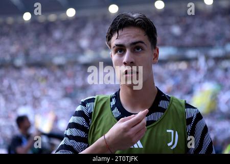 Kenan Yildiz of Juventus FC in action during the Serie A football match  between Atalanta BC and Juventus FC Stock Photo - Alamy