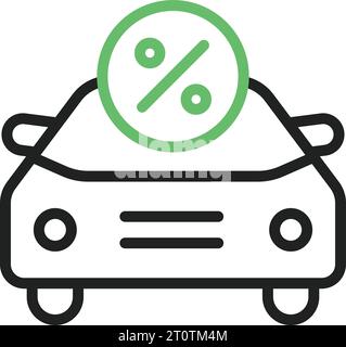 Car Loan icon vector image. Stock Vector