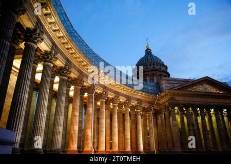 Cathedral of Our Lady of Kazan, St. Petersburg, Russia. Stock Photo