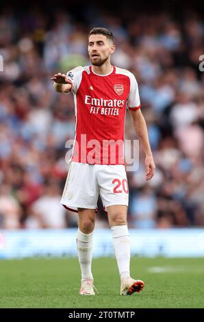 London, UK. 8th Oct, 2023. Jorginho of Arsenal during the Premier League match at the Emirates Stadium, London. Picture credit should read: David Klein/Sportimage Credit: Sportimage Ltd/Alamy Live News Stock Photo