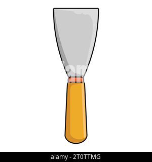 spatula construction tool icon vector illustration graphic design Stock Vector