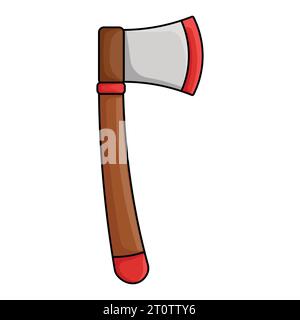 Axe icon in cartoon style isolated on white background vector illustration. Stock Vector