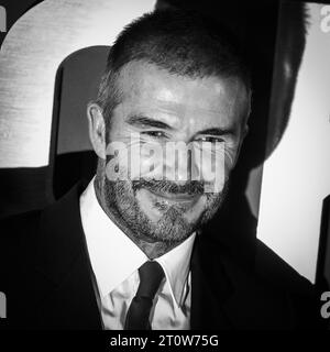 David Beckham photographed during the Premeire of Beckham Documentary at Curzon Mayfair in London, UK on 3 October 2023 . Picture by Julie Edwards. Stock Photo