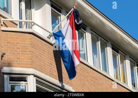 Dutch Tradition Schoolbag On A Flag A Amsterdam The Netherlands 17-6-2023 Stock Photo