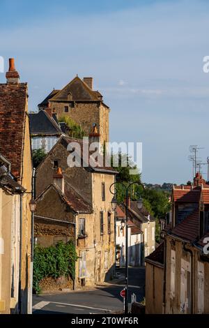 Market town of La Chatre in the South East of the Indre department, France Stock Photo