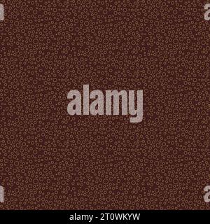 Seamless vector background with random circles. Abstract ornament. Seamless abstract brown and golden pattern Stock Vector