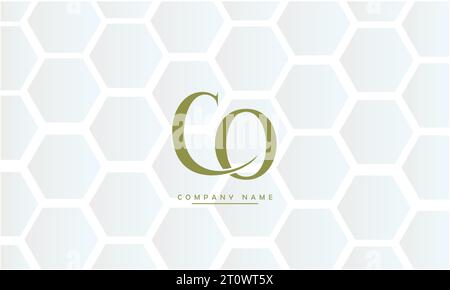 CO, OC Abstract Letters Logo Monogram Stock Vector